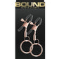 Bound Nipple Clamps C2 - Metal/Rose Gold