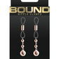 Bound Nipple Clamps D1 - Metal/Rose Gold