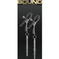 Bound Nipple Clamps D3 - Gray/Grey/Gun Metal/Metal