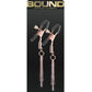 Bound Nipple Clamps D3 - Metal/Rose Gold