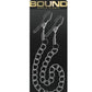 Bound Nipple Clamps Dc2 - Gray/Grey/Gun Metal/Metal