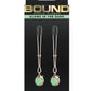 Bound Nipple Clamps G1 Iron - Glow In The Dark/Metal/Rose Gold