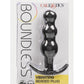 Boundless Vibrating Beaded Plug Rechargeable Silicone Anal Plug - Black