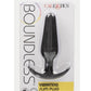 Boundless Vibrating Slim Plug Rechargeable Silicone Anal Plug - Black