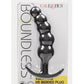 Boundless Vibrating X5 Beaded Plug Rechargeable Silicone Anal Plug - Black