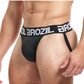 Brozil Ultra Bulge Enhancing Jockstrap - Black - Large/XLarge