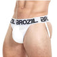 Brozil Ultra Bulge Enhancing Jockstrap - White - Medium/Small