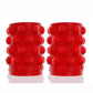 Bubbles Silicone Nipple Suckers - Red