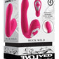 Buck Wild Rechargeable Silicone Dual Massager with Clitoral Stimulation - Pink
