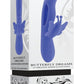 Butterfly Dreams Rechargeable Silicone Dual Stimulating Vibrator - Blue