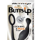 Butts Up P-Spot Pleasure Silicone Anal Plug and Cock Ring - Black