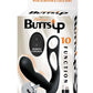 Butts Up Rechargeable Silicone Prostate Massager with Scrotum and Cock Ring - Black