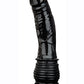 C and B Gear Vibrating Anal Dildo - Black - 4.75in