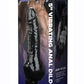 C and B Gear Vibrating Anal Dildo - Black - 5in