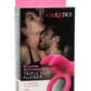 Calexotics Silicone Rechargeable Triple Clit Flicker Cock Ring - Pink