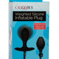 Calexotics Weighted Silicone Inflatable Plug - Black