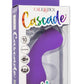 Cascade Wave Rechargeable Silicone Vibrator - Purple