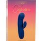 Cashmere Silk Duo Rechargeable Silicone Rabbit Vibrator - Blue