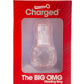 Charged Big Omg Vibrating Ring USB Rechargeable Waterproof - Clear