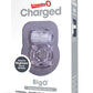 Charged Bigo Rechargeable Waterproof Vibrating Cock Ring - Clear