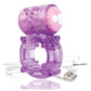 Charged Bigo Rechargeable Waterproof Vibrating Cock Ring - Purple