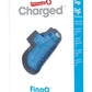 Charged Fing O Rechargeable Finger Mini Vibrator Waterproof - Blue