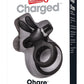 Charged Ohare Rechargeable Silicone Waterproof Rabbit Cock Ring - Black