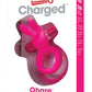Charged Ohare Rechargeable Silicone Waterproof Rabbit Cock Ring - Pink
