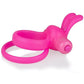 Charged Ohare XL Silicone USB Rechargeable Wearable Rabbit Vibrating Cock Ring Pink (Individual