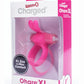 Charged Ohare XL Silicone USB Rechargeable Wearable Rabbit Vibrating Cock Ring Pink (Individual - Pink - XLarge