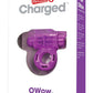 Charged OWOW Rechargeable Vibrating Ring Waterproof - Purple