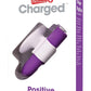 Charged Positive Rechargeable Waterproof Vibrator - Purple