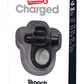 Charged Skooch Rechargeable Vibrating Silicone Cock Ring Waterproof - Black