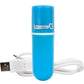 Charged Vooom Rechargeable Waterproof Bullet Vibrator - Blue