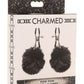 Charmed Pom Pom Nipple Clamps - Black