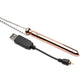 Charmed Rechargeable Stainless Steel 7x Vibrating Necklace