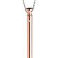 Charmed Rechargeable Stainless Steel 7x Vibrating Necklace - Rose Gold