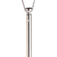Charmed Rechargeable Stainless Steel 7x Vibrating Necklace - Silver