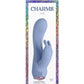 Charms Ivy Rechargeable Silicone Rabbit Vibrator - Blue