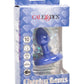 Cheeky Gems Rechargeable Silicone Vibrating Probe - Blue - Small