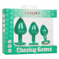 Cheeky Gems Silicone Anal Training Kit - Green