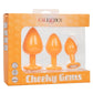 Cheeky Gems Silicone Anal Training Kit - Orange
