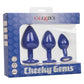 Cheeky Gems Silicone Anal Training Kit - Purple