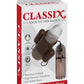 Classix Dual Vibrating Textured Penis Sleeve with Remote Control - Clear/Smoke