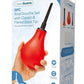 Cleanscene Anal Douche Set with Classic and Flared Base - Black/Red