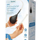 Cleanscene Anal Douche Set with Flexible Tip Head - Black/White - 7 Piece