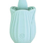 Clit-Tastic Arousing Clit Licker Rechargeable Silicone Clitoral Vibrator - Aqua/Blue