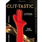 Clit-Tastic Luscious Clit Licker Rechargeable Silicone Clitoral Vibrator - Red