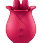 Clit-Tastic Tulip Rechargeable Silicone Finger Massager - Red