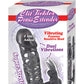 Clit Tickler Penis Extender Vibrating Sleeve - Black